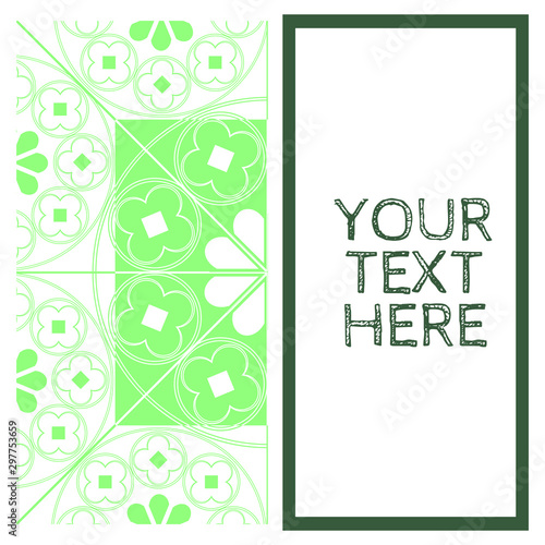 Photography Floral Medieval Pattern Background Invite Template