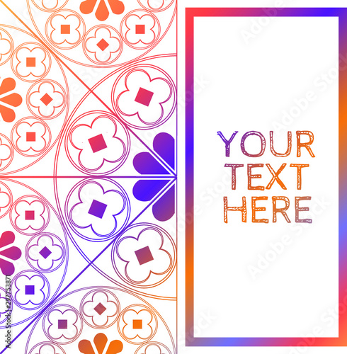 Photography Floral Medieval Pattern Background Invite Template