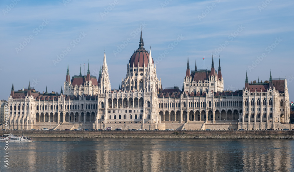 View on the Parliamant next to the Danube, Budapest 2