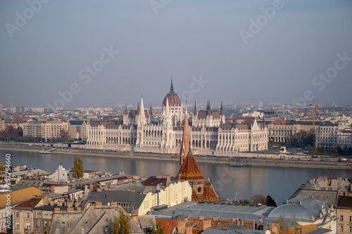View on the Parliamant next to the Danube, Budapest 3