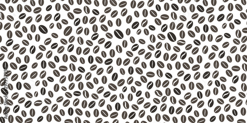 Seamless pattern with Coffee Beans Illustration background