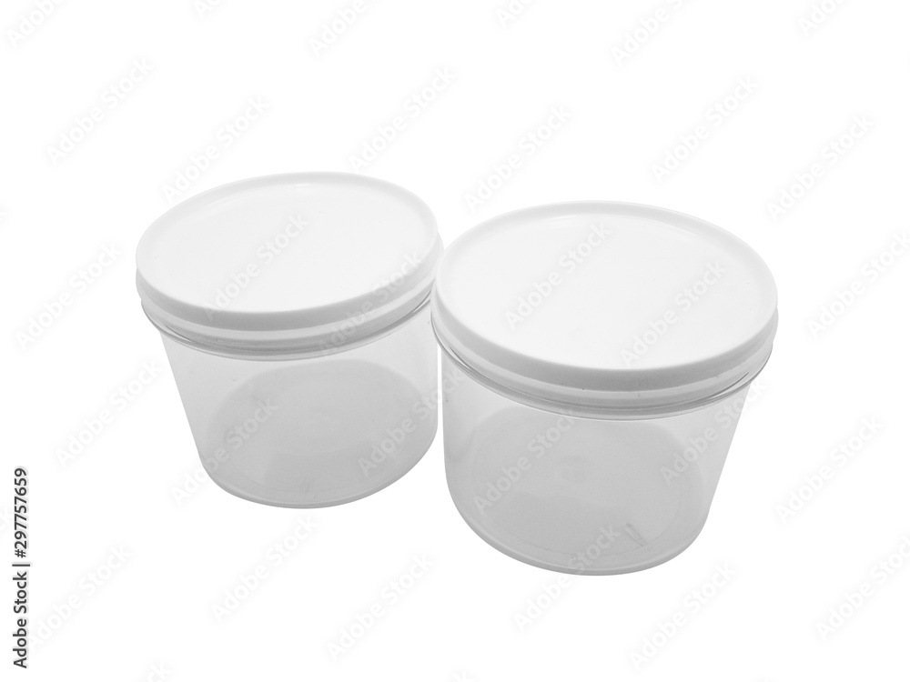 Plastic container isolated on white background. Clipping Path Plastic container isolated on white background. Clipping Path