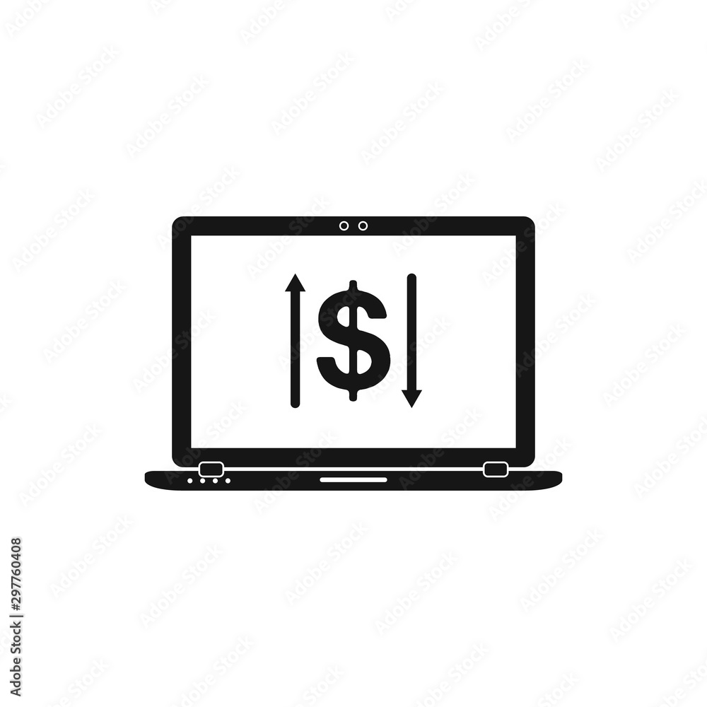 Online Transaction Icon. Flat style vector EPS. Online Transaction Icon. Flat style vector EPS.