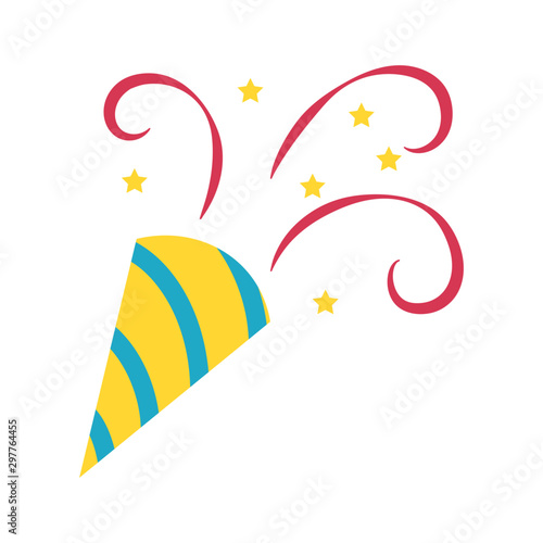 Vector illustration of party popper