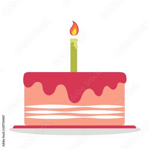 Baked dessert for birthday celebration