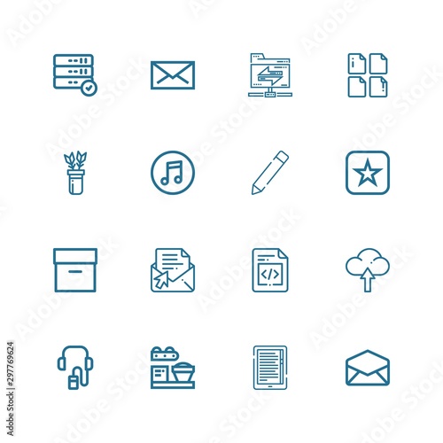 Editable 16 download icons for web and mobile