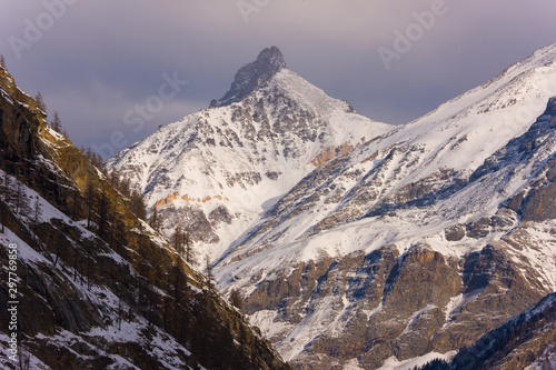 Winter landscape in Valsavarenche, Gran Paradiso National Park, Valle d'Aosta, Italian Alps, Italy, Europe © JUAN CARLOS MUNOZ