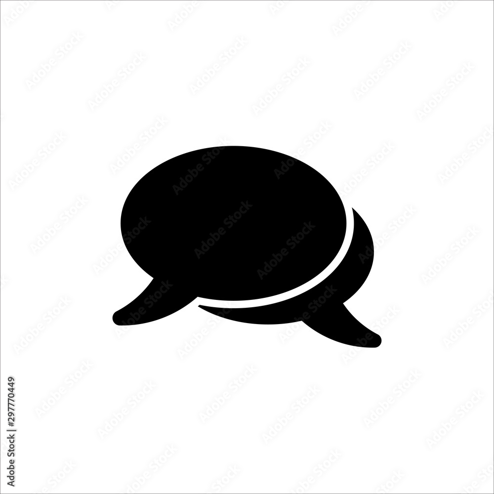 Speech Bubble icon. symbol of chatting, comment or message with trendy flat line style icon for web site design, logo, app, UI isolated on white background. vector illustration eps 10 Speech Bubble icon. symbol of chatting, comment or message with trendy flat line style icon for web site design, logo, app, UI isolated on white background. vector illustration eps 10