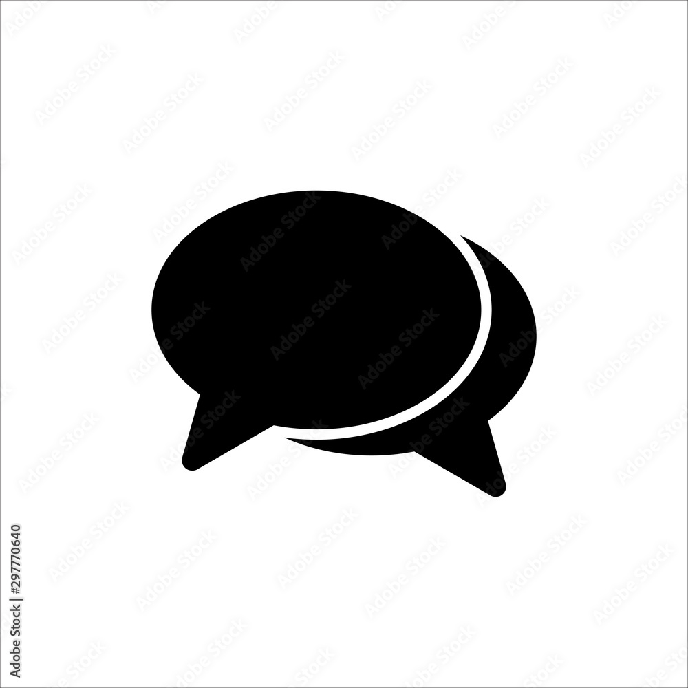 Speech Bubble icon. symbol of chatting, comment or message with trendy flat line style icon for web site design, logo, app, UI isolated on white background. vector illustration eps 10 Speech Bubble icon. symbol of chatting, comment or message with trendy flat line style icon for web site design, logo, app, UI isolated on white background. vector illustration eps 10