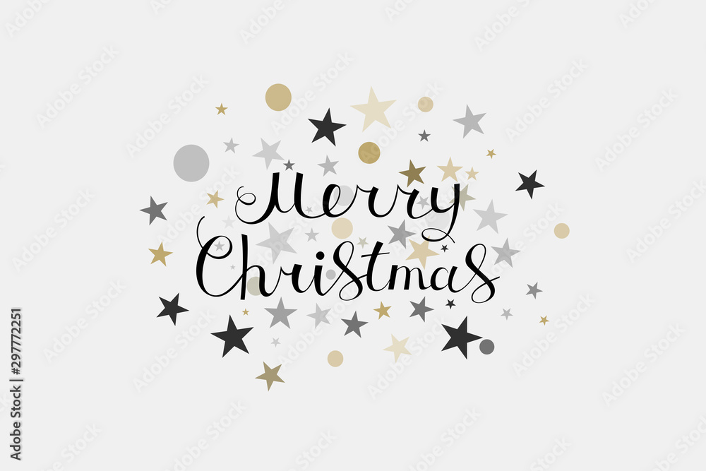 Merry Christmas lettering greeting card Merry Christmas lettering greeting card