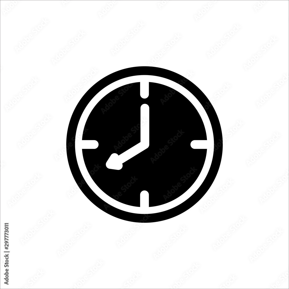 Clock icon. Symbol of time with trendy flat line style icon for web, logo, app, UI design. isolated on white background. vector illustration eps 10 Clock icon. Symbol of time with trendy flat line style icon for web, logo, app, UI design. isolated on white background. vector illustration eps 10