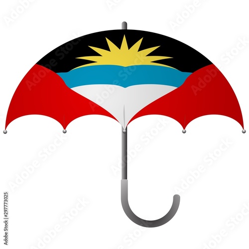 Antigua and Barbuda flag umbrella