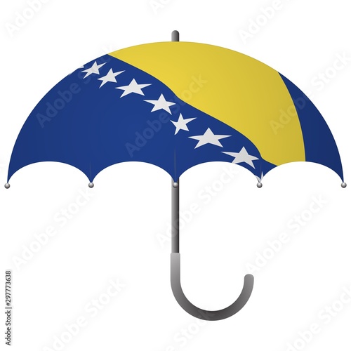 Bosnia and Herzegovina flag umbrella