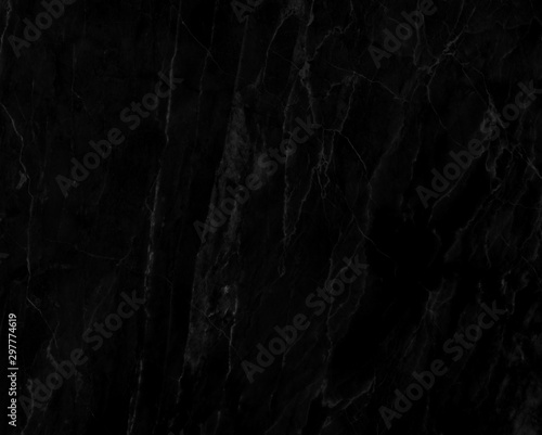 Abstract black marble background with natural motifs.