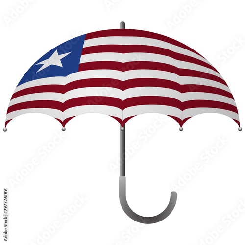 Liberia flag umbrella