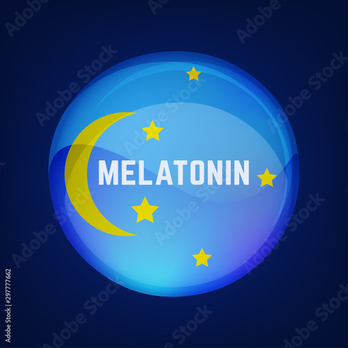 Melatonin Vector Icon