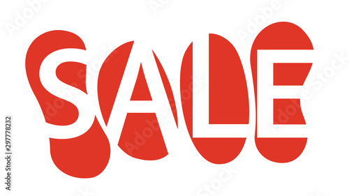Colorful vector sale sign, banner for a store advertisment or for an online shop