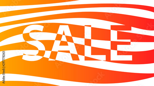 Colorful vector sale sign, banner for a store advertisment or for an online shop
