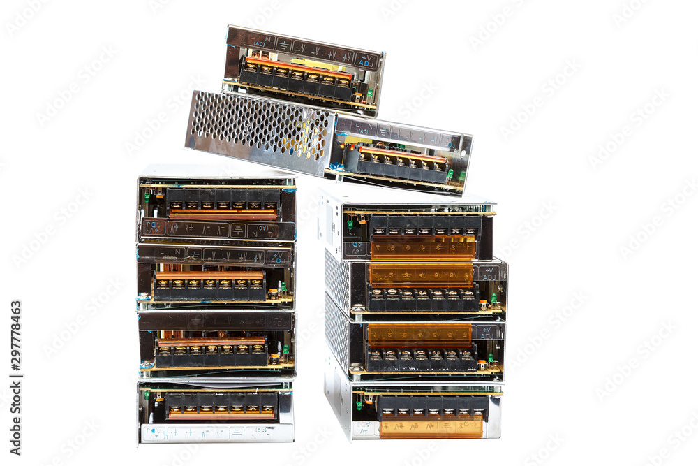 Modules of adapters power supplies for ribbons of LED lamps Modules of adapters power supplies for ribbons of LED lamps