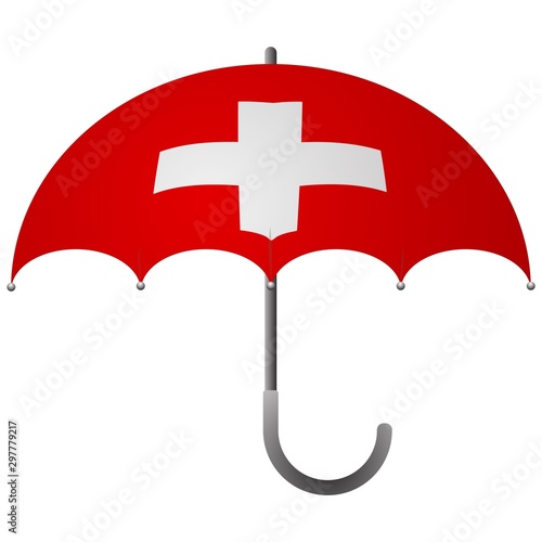 Switzerland flag umbrella