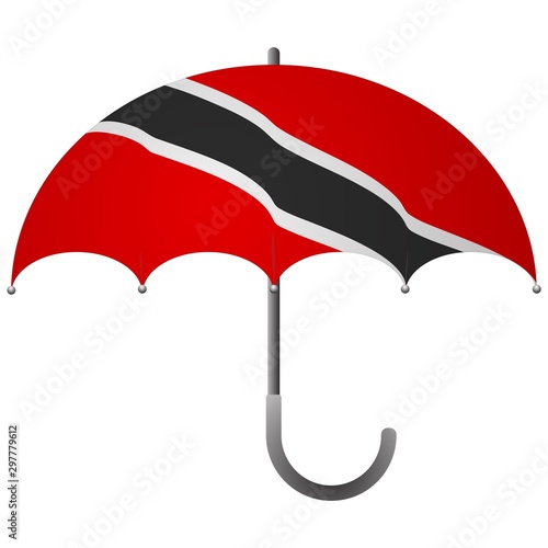 Trinidad and Tobago flag umbrella