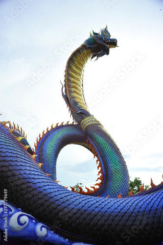 thailand dragon in thai temple 