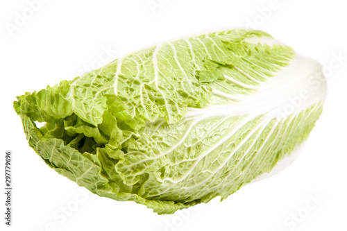 Fresh cabbage fruit isolated on white background