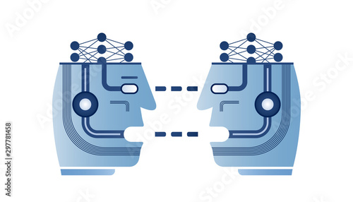 AI, deep learning, machine learning design concept