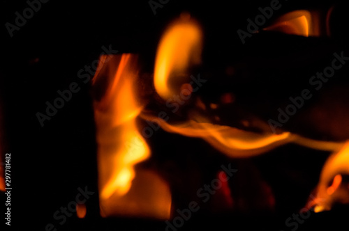Face of fire hidden shape of a lady face © Sainuddeen