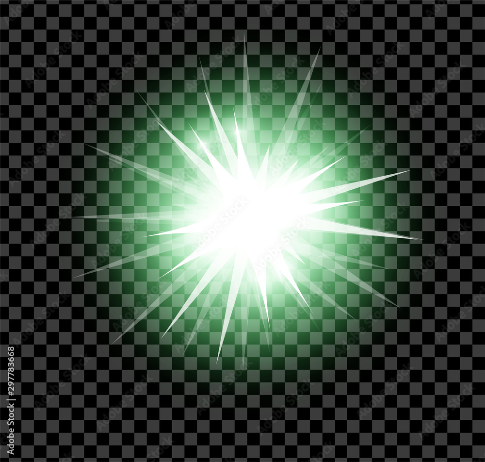 Bright glowing and shining star flares effect isolated on transparent background. Vector illustration Bright glowing and shining star flares effect isolated on transparent background. Vector illustration