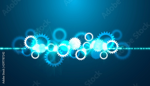  ingranaggi, motore elettrico, meccanismo, forza