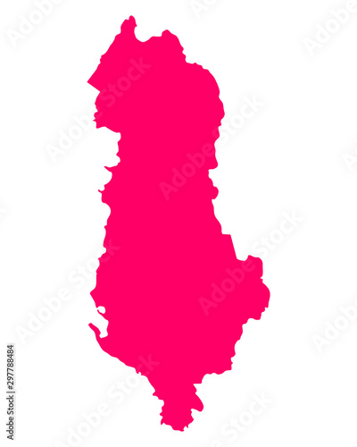 Karte von Albanien
