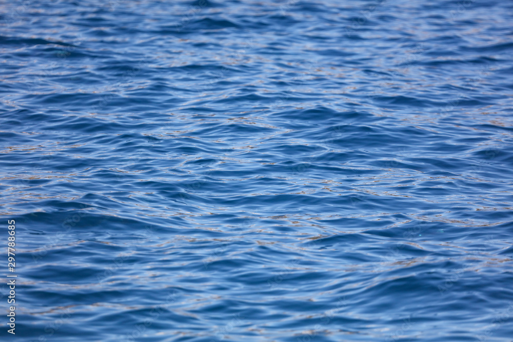 Blue expanse of water at sea as abstract background Blue expanse of water at sea as abstract background