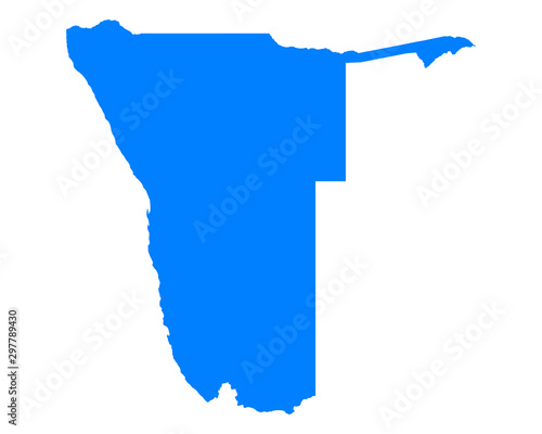 Karte von Namibia