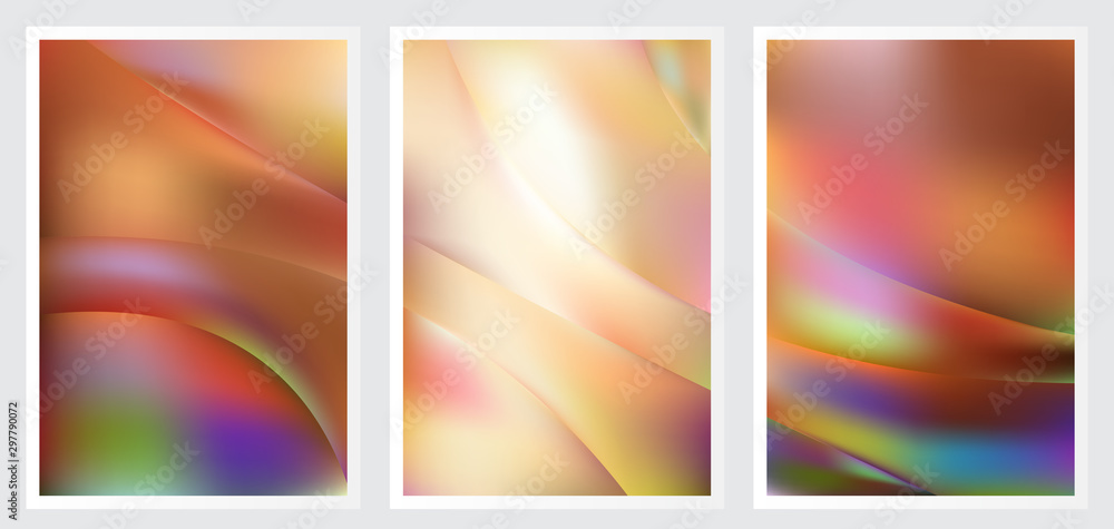 Set of abstract creative vector background design