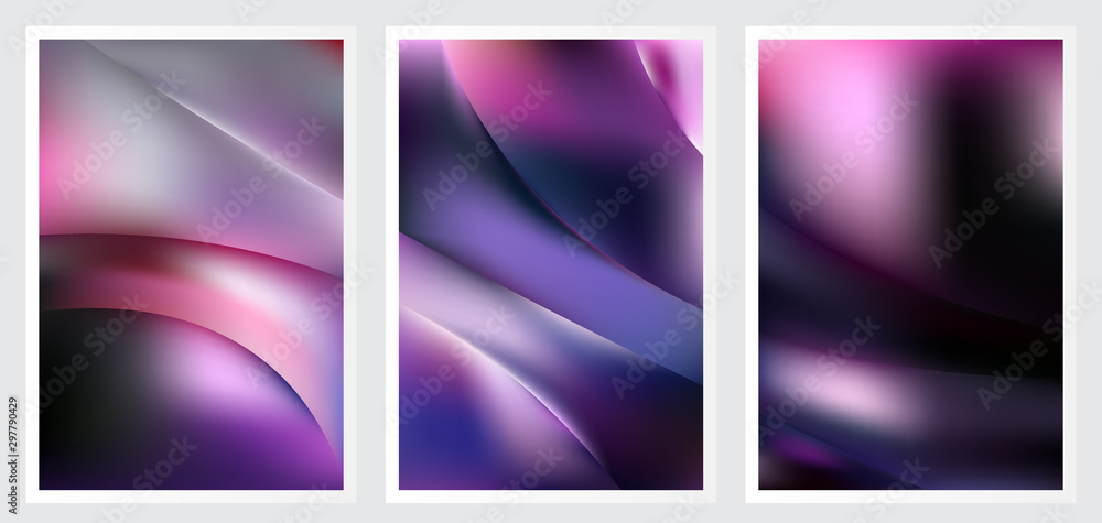 Naklejka premium Set of abstract creative vector background design