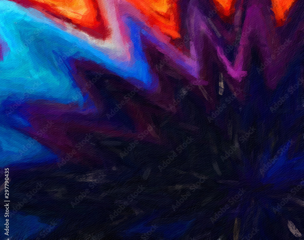Fototapeta premium Abstract texture background. Art wallpaper. Colorful digital painting design. Stock. Big size watercolor and oil mix pictorial art.