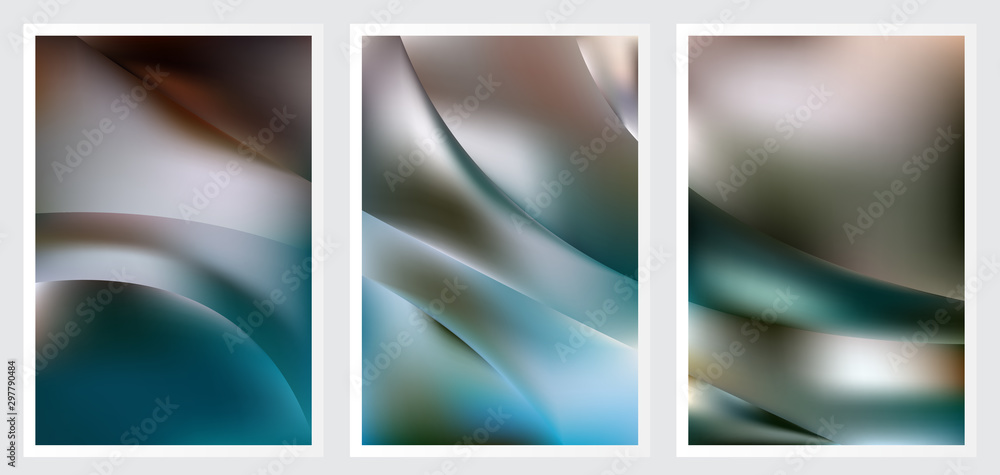 Fototapeta premium Set of abstract creative vector background design