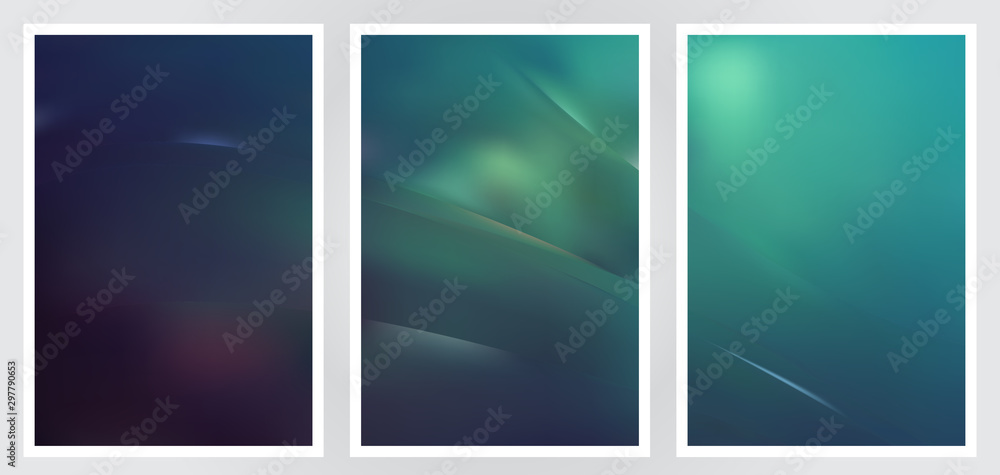 Obraz premium Set of abstract creative vector background design