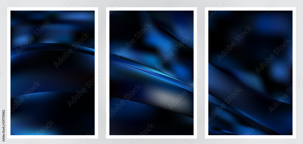 Fototapeta premium Set of abstract creative vector background design