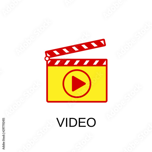 Video icon. Video symbol design. Stock - Vector illustration can be used for web.
