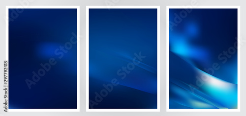 Set of abstract creative vector background design