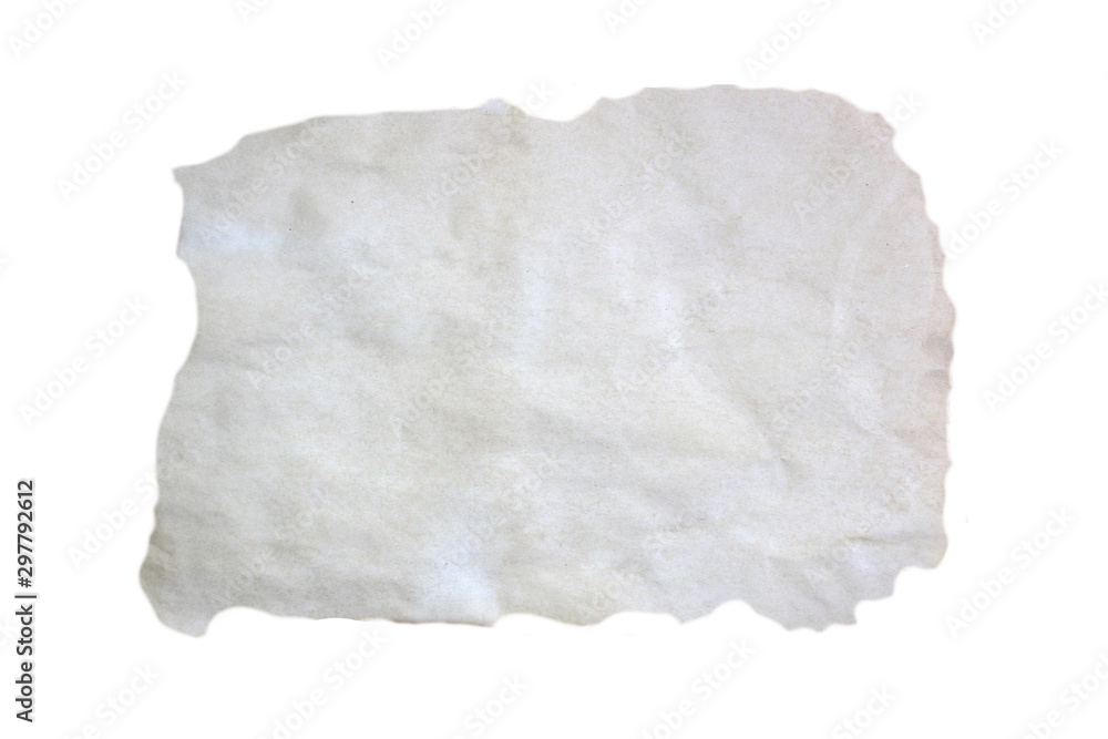 old paper is slightly wrinkled on an isolated background old paper is slightly wrinkled on an isolated background
