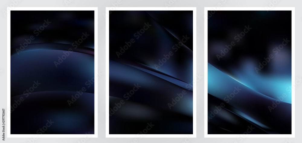 Fototapeta premium Set of abstract creative vector background design