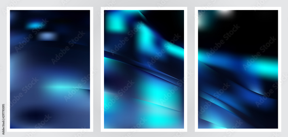 Fototapeta premium Set of abstract creative vector background design