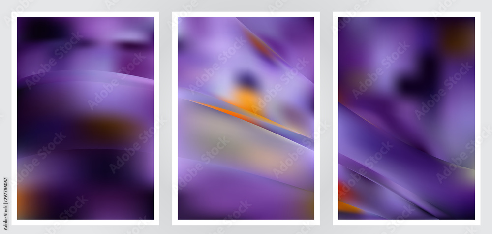 Fototapeta premium Set of abstract creative vector background design