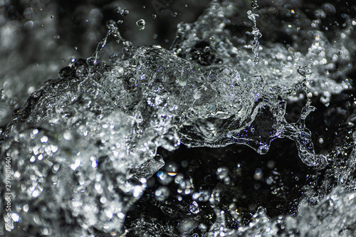 water flowing in slow motion