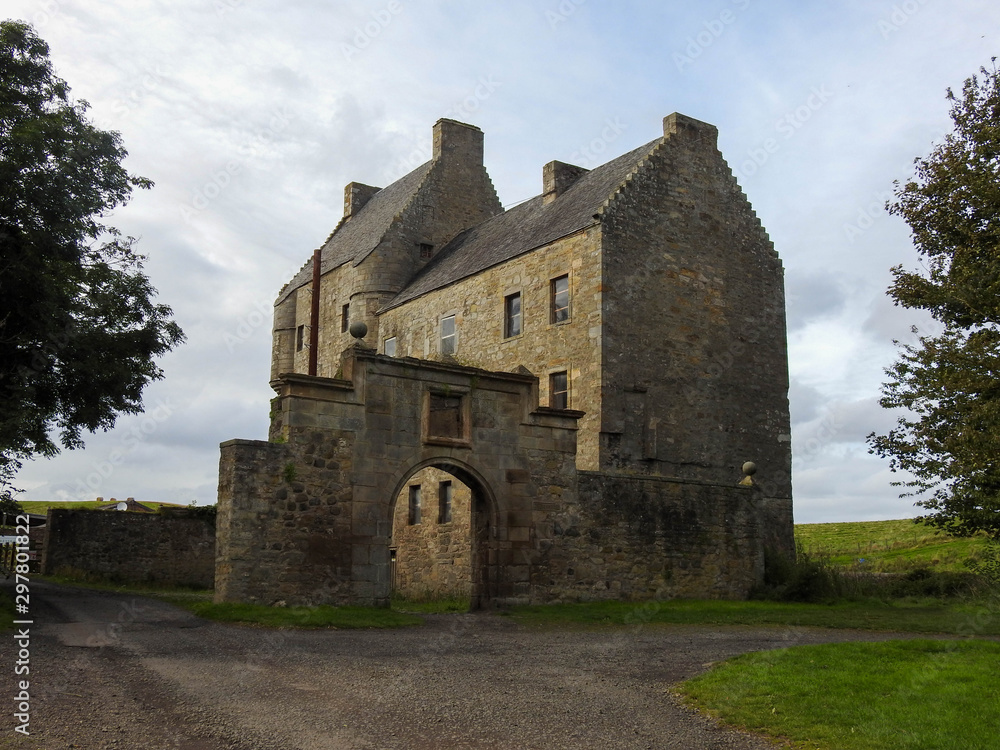 Intact castle in Abercorn Scotland