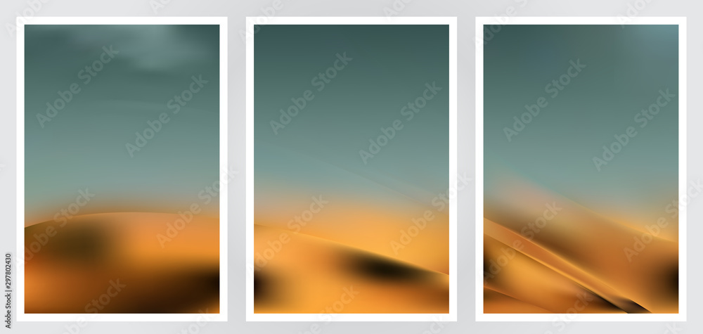 Obraz premium Set of abstract creative vector background design