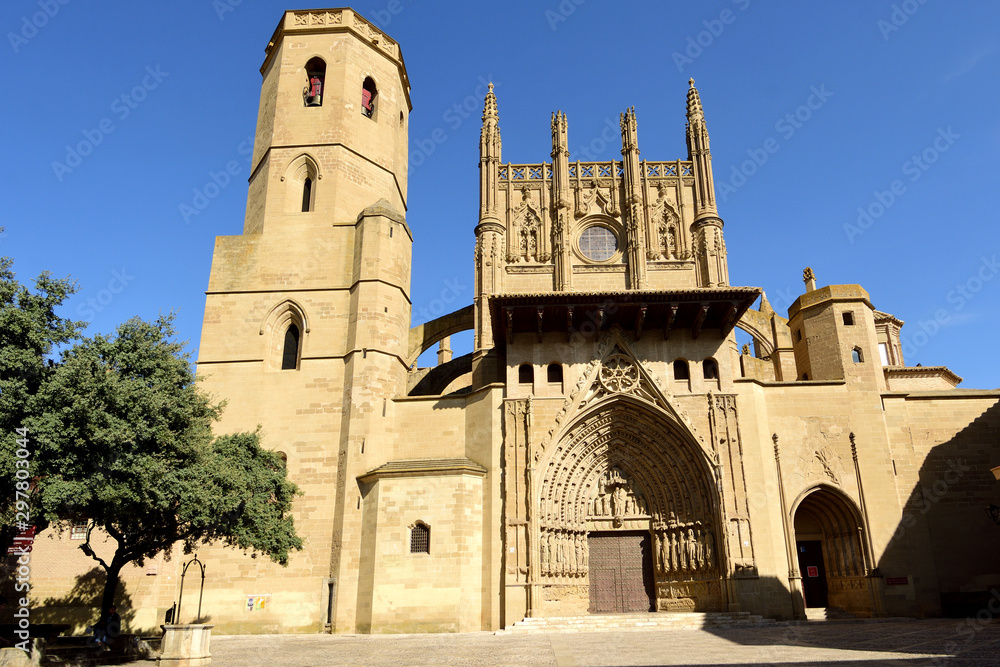 Catheral of transfiguration of Huesca, Aragon, Spain